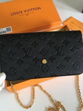 Louis Vuitton Felicie Pochette Empreinte Black Bags